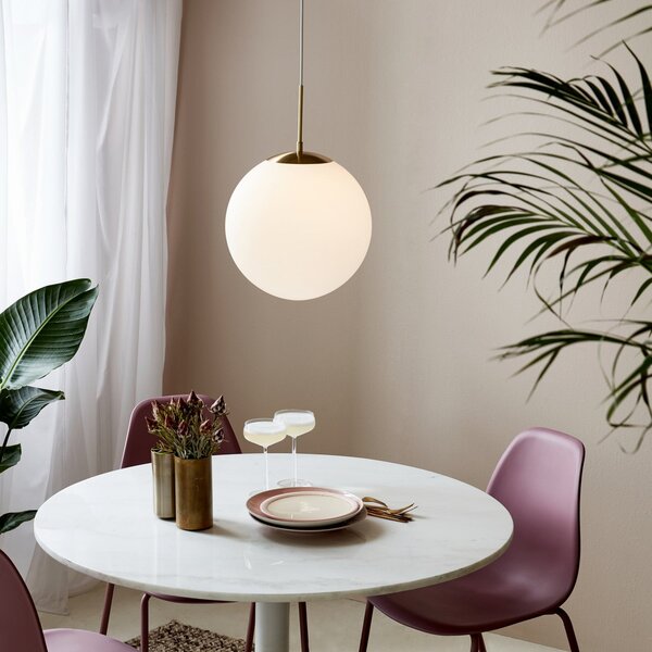 Függőlámpa Nordlux, Grant, dimmable, Fehér, Nappali, Üveg