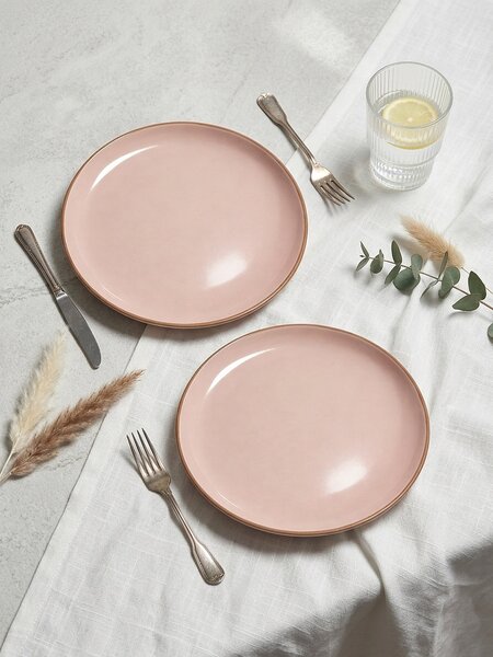 Sinsay - Pöttyös tányérok 2 pack - pasztellpink