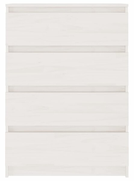 Fehér tömör fenyőfa kisszekrény 60 x 36 x 84 cm
