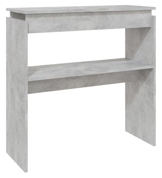 Betonszürke szerelt fa tálalóasztal 80 x 30 x 80 cm