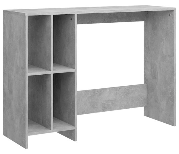 Betonszürke szerelt fa laptopasztal 102,5 x 35 x 75 cm