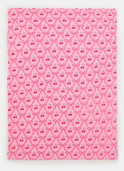 Sinsay - Cseresznye mintás takaró - pasztellpink