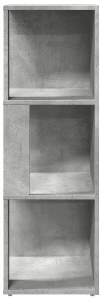 Betonszürke szerelt fa sarokszekrény 33 x 33 x 100 cm
