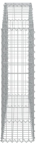 Íves horganyzott vas gabion kosár 150x30x100/120 cm
