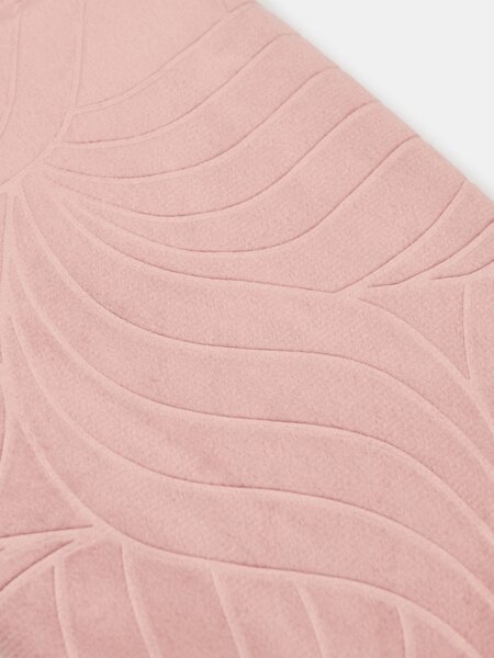 Sinsay - Bársony függöny szalaggal dombornyomott mintával - pasztellpink