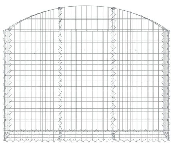 Íves horganyzott vas gabion kosár 150x30x100/120 cm