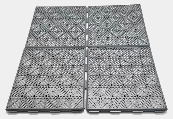 Sinsay - Geometrikus mintás ажур kerti járólapok 4 pack - sötétszürke