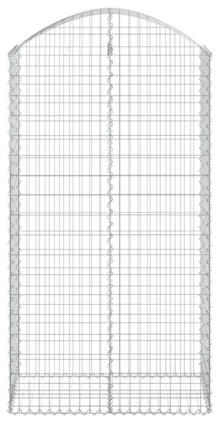Íves horganyzott vas gabion kosár 100x50x180/200 cm