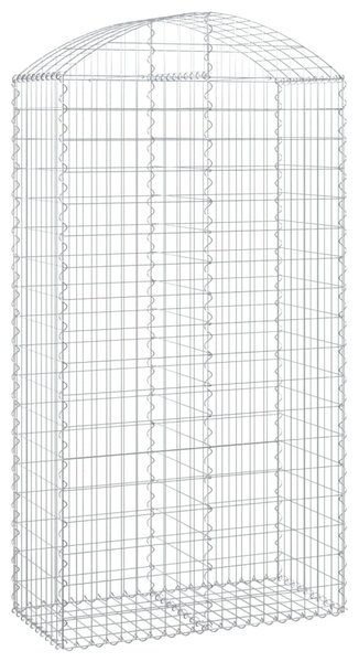 Íves horganyzott vas gabion kosár 100x50x180/200 cm
