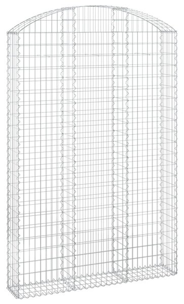 Íves horganyzott vas gabion kosár 150x30x220/240 cm