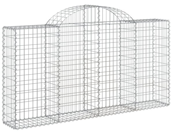 5 db íves horganyzott vas gabion kosár 200x30x100/120 cm