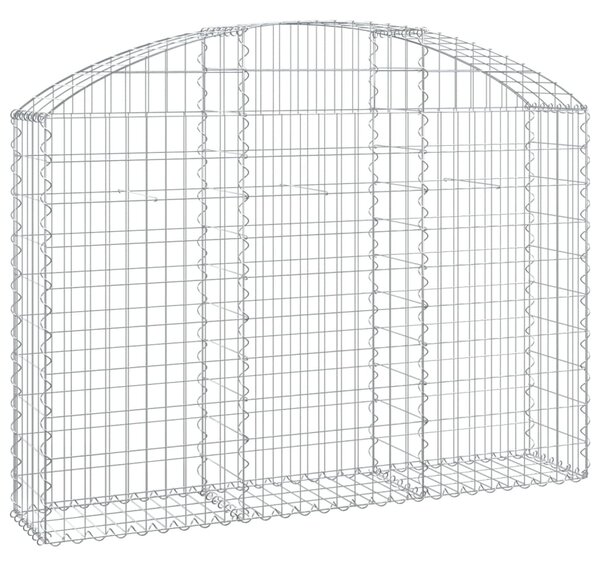 Íves horganyzott vas gabion kosár 150x30x100/120 cm