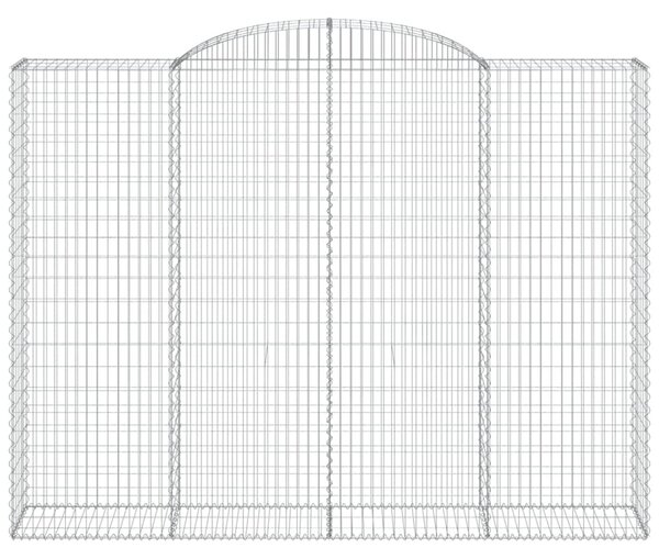 Íves horganyzott vas gabion kosár 300 x 50 x 220/240 cm