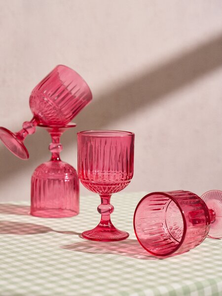 Sinsay - Talpas pohár készlet 4 pack - élénkpink