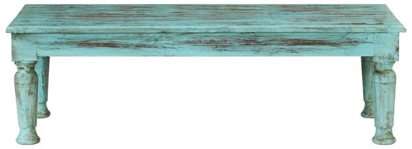 Tömör újrahasznosított fa dohányzóasztal 110 x 50 x 34 cm