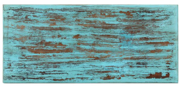 Tömör újrahasznosított fa dohányzóasztal 110 x 50 x 34 cm
