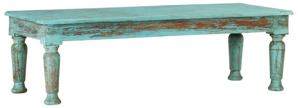 Tömör újrahasznosított fa dohányzóasztal 110 x 50 x 34 cm