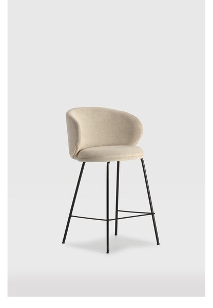 Bézs bárszék szett 2 db-os (ülésmagasság 65 cm) Rush – Marckeric