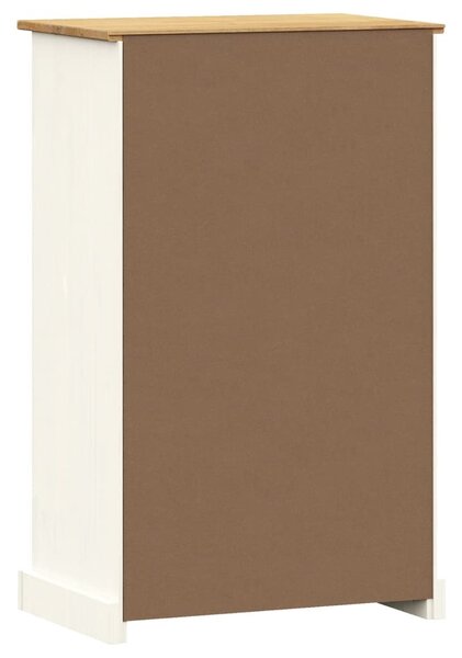 VIGO fehér tömör fenyőfa cipőszekrény 60x35x96 cm