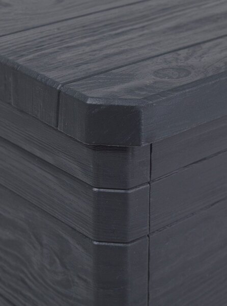 Sötétszürke kerti tárolódoboz Woodys – Toomax