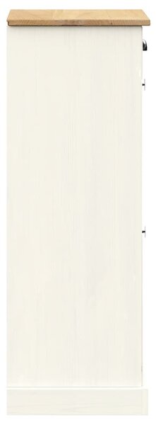 VIGO fehér tömör fenyőfa cipőszekrény 60x35x96 cm