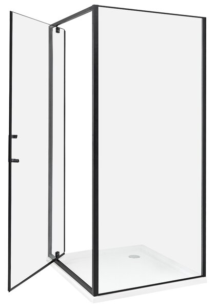 Zuhanykabin DARLI 90 x 90 x 185 cm Fekete