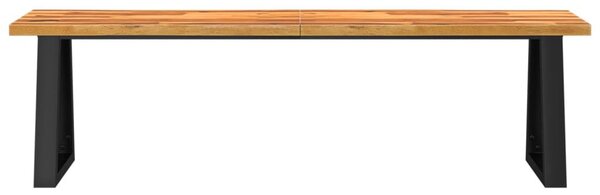 Tömör akácfa pad természetes éllel 160 cm
