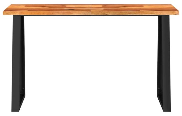 Tömör akácfa konzolasztal természetes éllel 140 x 40 x 80 cm
