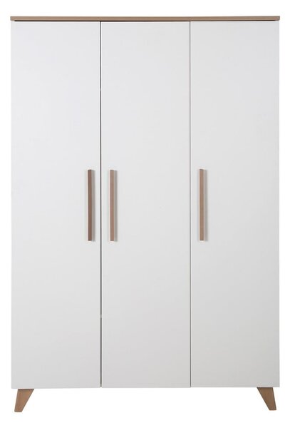 Fehér gyerek ruhásszekrény 118x190 cm – Roba
