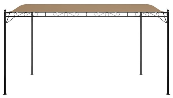Tópszínű szövet és acél pavilon 4 x 3 m 180 g/m²
