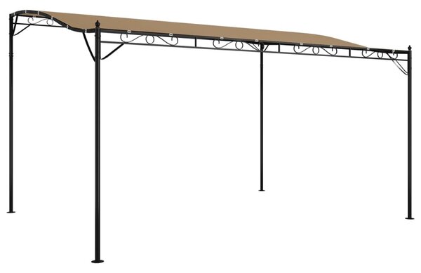 Tópszínű szövet és acél pavilon 4 x 3 m 180 g/m²