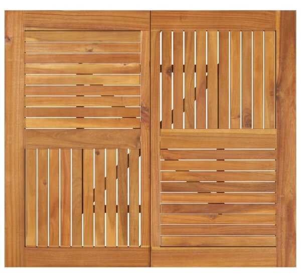 Tömör akácfa kerti asztal 85 x 85 x 75 cm
