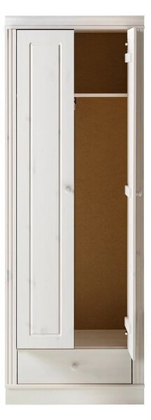 Fehér borovi fenyő ruhásszekrény 65x180 cm Anita – Støraa