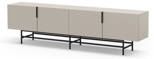 Krémszínű TV-állvány 200x54,5 cm Eldia – Marckeric