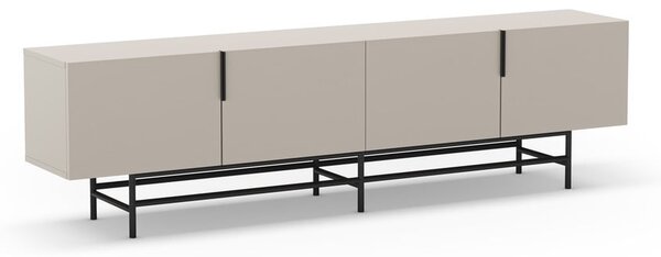 Krémszínű TV-állvány 200x54,5 cm Eldia – Marckeric