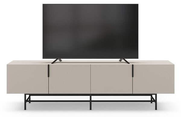 Krémszínű TV-állvány 200x54,5 cm Eldia – Marckeric