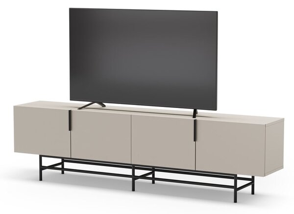 Krémszínű TV-állvány 200x54,5 cm Eldia – Marckeric