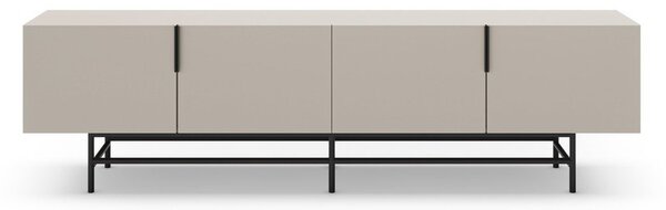 Krémszínű TV-állvány 200x54,5 cm Eldia – Marckeric