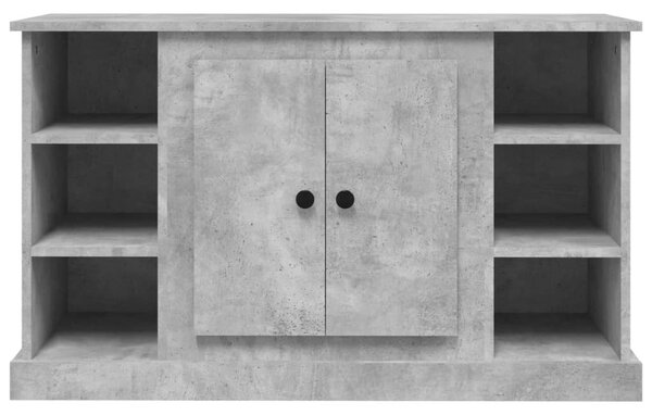 Betonszürke szerelt fa tálalószekrény 100x35,5x60 cm