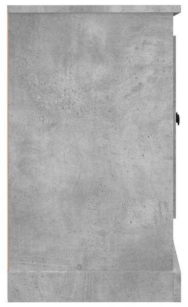 Betonszürke szerelt fa tálalószekrény 100x35,5x60 cm