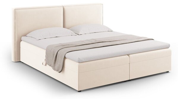 Krémszínű ágyneműtartós boxspring ágy 160x200 cm Arendal – Cosmopolitan Design