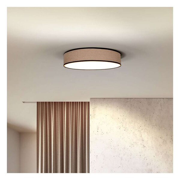 Brownie LED mennyezeti lámpa távirányítóval állítható - 40 cm átmérő, barna