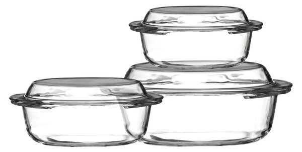 Üveg sütőtál készlet 3 db-os 21x24 cm Ovenlove – Premier Housewares