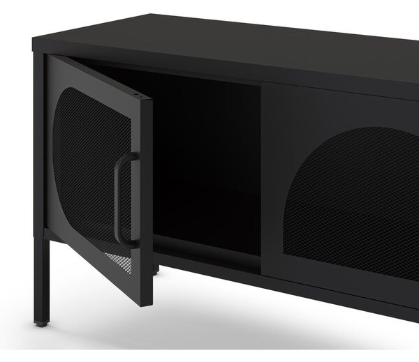 Fekete TV-állvány 180x50 cm Tayra – Marckeric