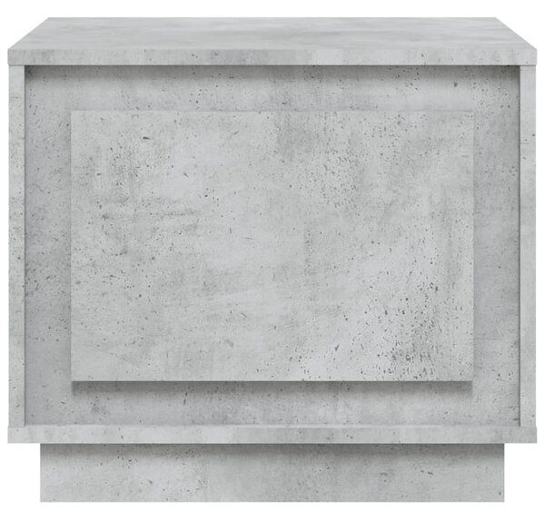 Betonszürke szerelt fa dohányzóasztal 51x50x44 cm