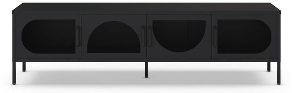 Fekete TV-állvány 180x50 cm Tayra – Marckeric