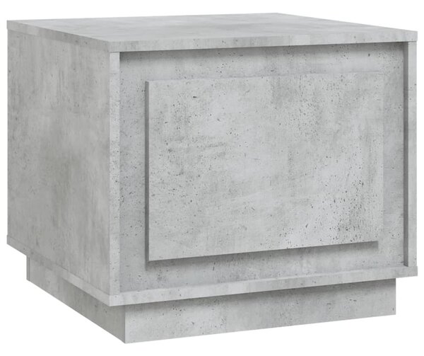 Betonszürke szerelt fa dohányzóasztal 51x50x44 cm