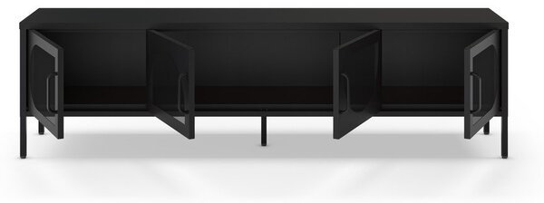 Fekete TV-állvány 180x50 cm Tayra – Marckeric