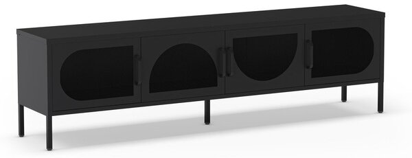 Fekete TV-állvány 180x50 cm Tayra – Marckeric
