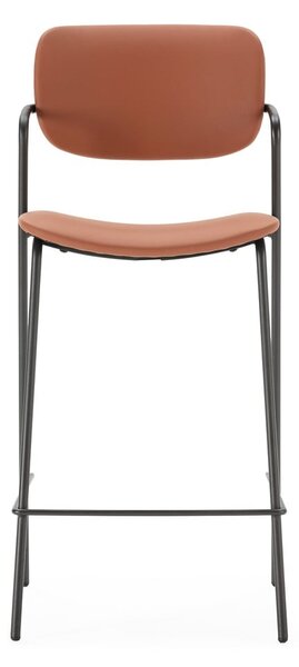Téglavörös bárszék szett 2 db-os (ülésmagasság 68 cm) Maika – Marckeric
